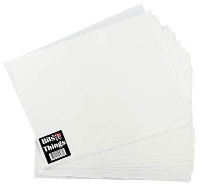 Bits N Things 9" x 12" Steak Paper Sheets | Butcher Paper | Wax Coated | Made in America | Pack of 500 (White)