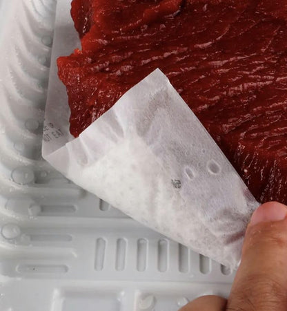 Bits N Things White Absorbent Pads | Disposable Standard Supermarket Meat Poultry Frozen Food Pad | 4 x 7 | 40 gram | Pack of 150