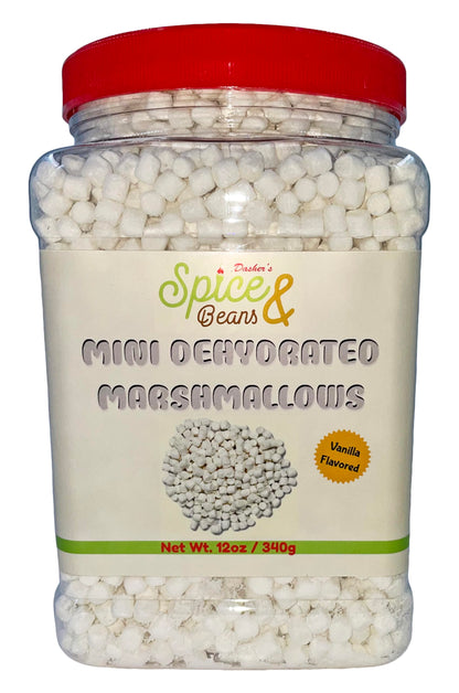 Dasher's Spice & Beans Mini Dehydrated Marshmallows | Ice Cream Topping & Cake Decoration |
