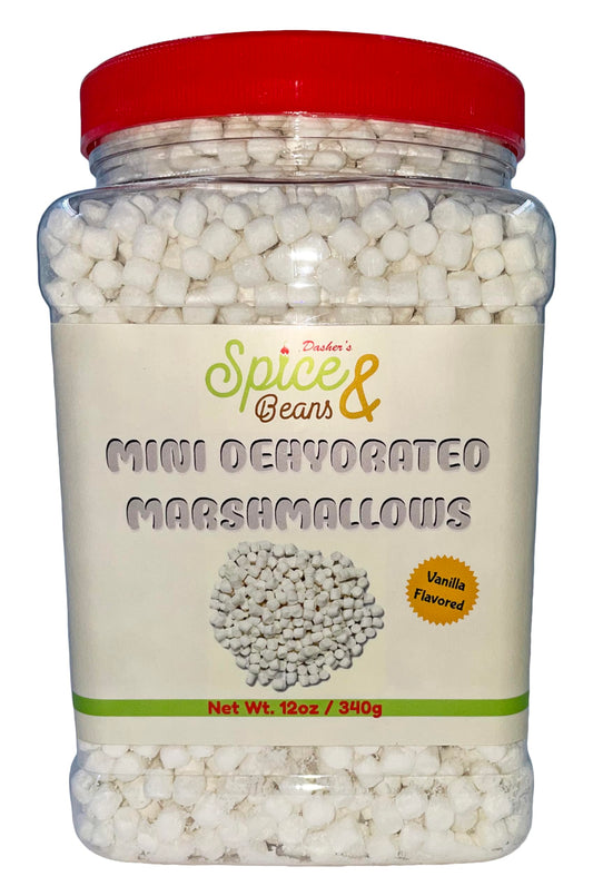 Dasher's Spice & Beans Mini Dehydrated Marshmallows | Ice Cream Topping & Cake Decoration |