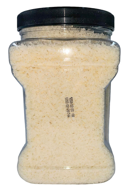 Unsweetened Coconut Flakes | Desiccated Dry Medium Flake | Made in America | by Dasher's Spice & Beans | 1.5 lb. Container