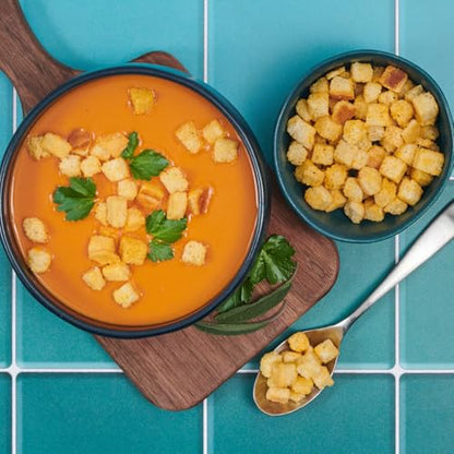 Seasoned Cubed Croutons Packets | Zero Trans Fat | 25 Count