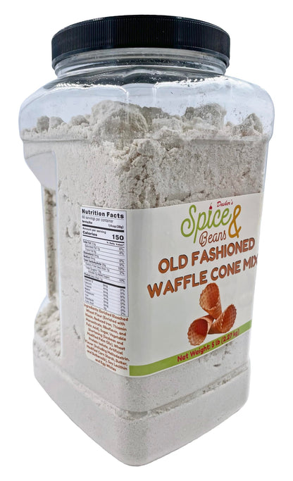 Waffle Cone Mix By Dasher's Spice & Beans | Made in America | 5 lb