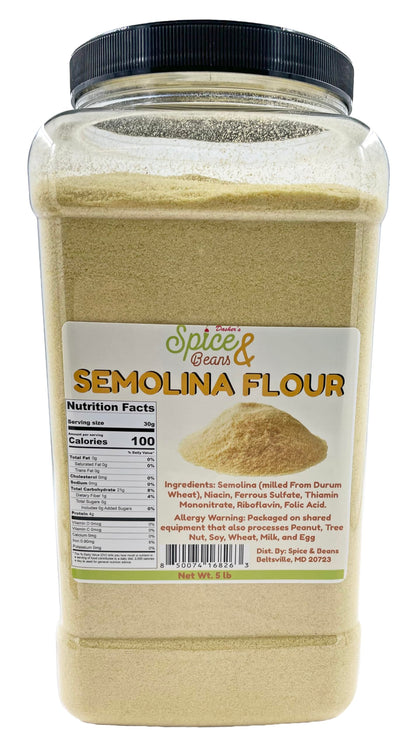 Semolina Flour | Made In America | By Dasher's Spice & Beans |