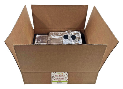 Disposable Coffee Dispenser, Insulated Hot/Cold Bulk Beverage Server Carafe, Box of Joe to Go 96 oz. - Pack of 5