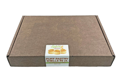 Gourmet Puff Pastry Shells | Ready To Use | By Dasher's Spice & Beans | 20.32 oz. (96 Count)