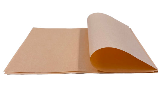 Bits N Things 9" x 12" Steak Paper Sheets | Butcher Paper | Wax Coated | Made in America | Pack of 500 (Lite Peach)