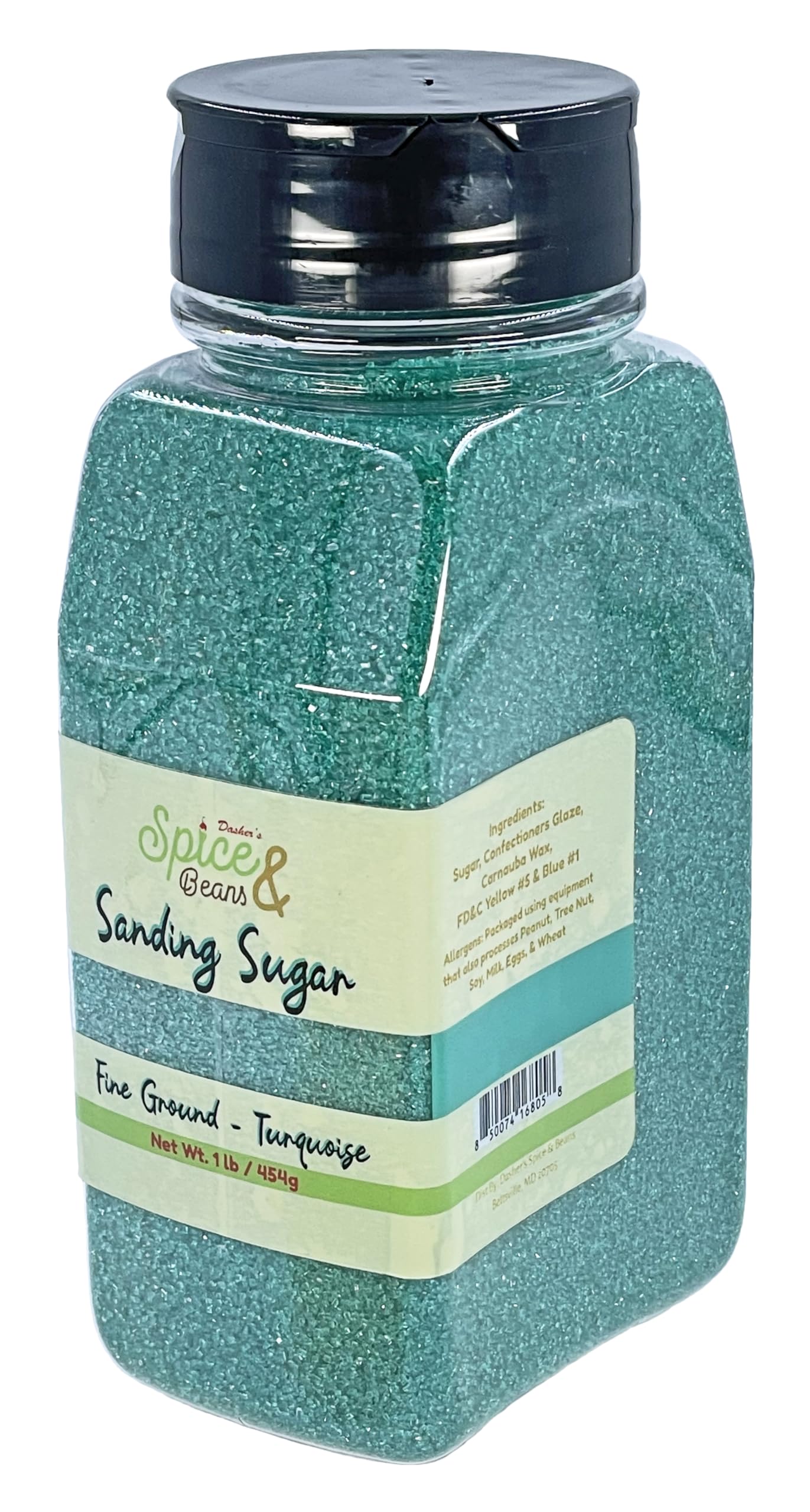 Dasher's Spice & Beans Sanding Sugar | 1 lb Container | Made in USA |