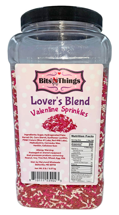 Bits N Things Sprinkles | Bulk Pack | Gluten-Free | 5 lb (Valentine)