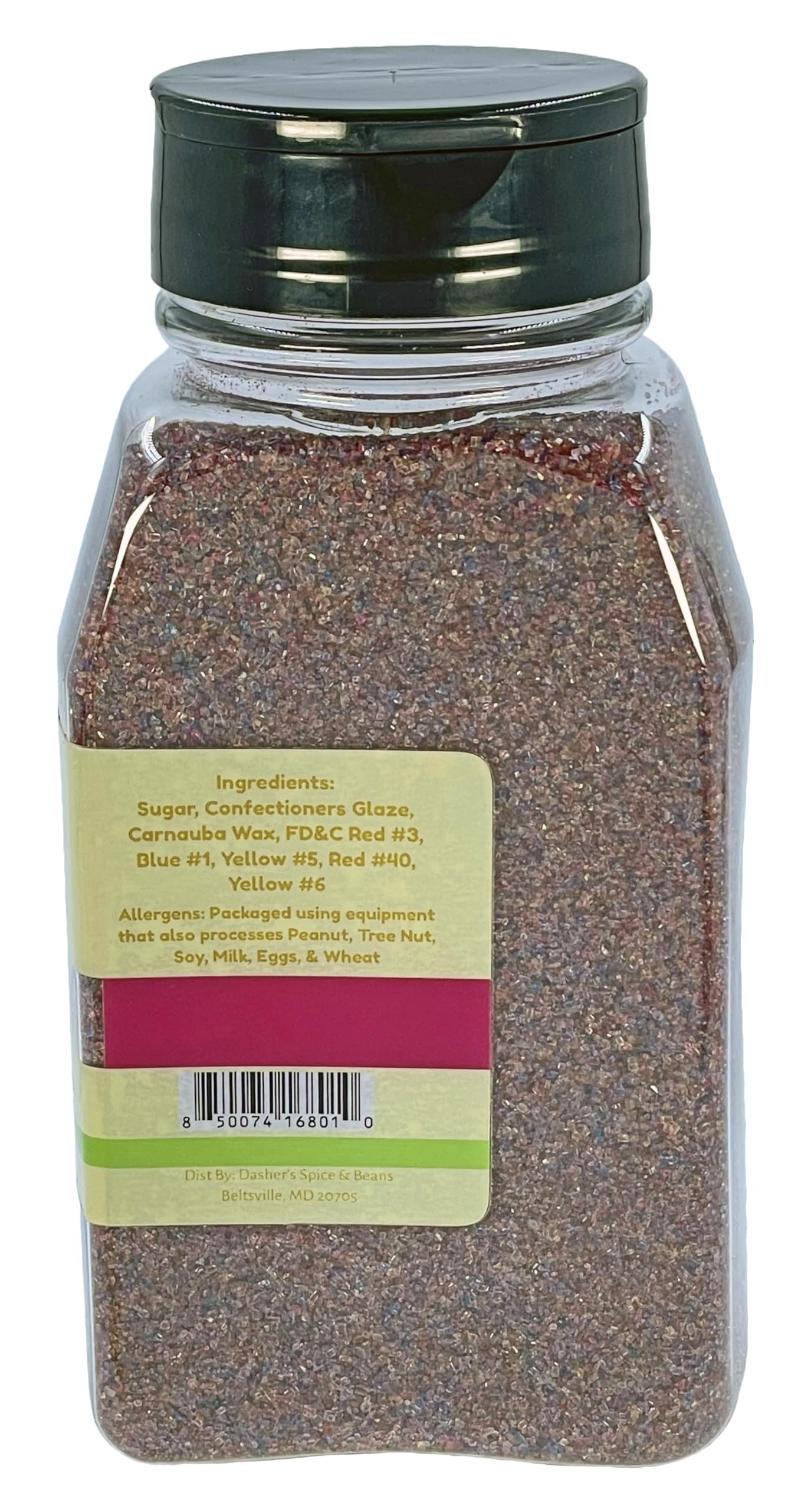Dasher's Spice & Beans Sanding Sugar | 1 lb Container | Made in USA |