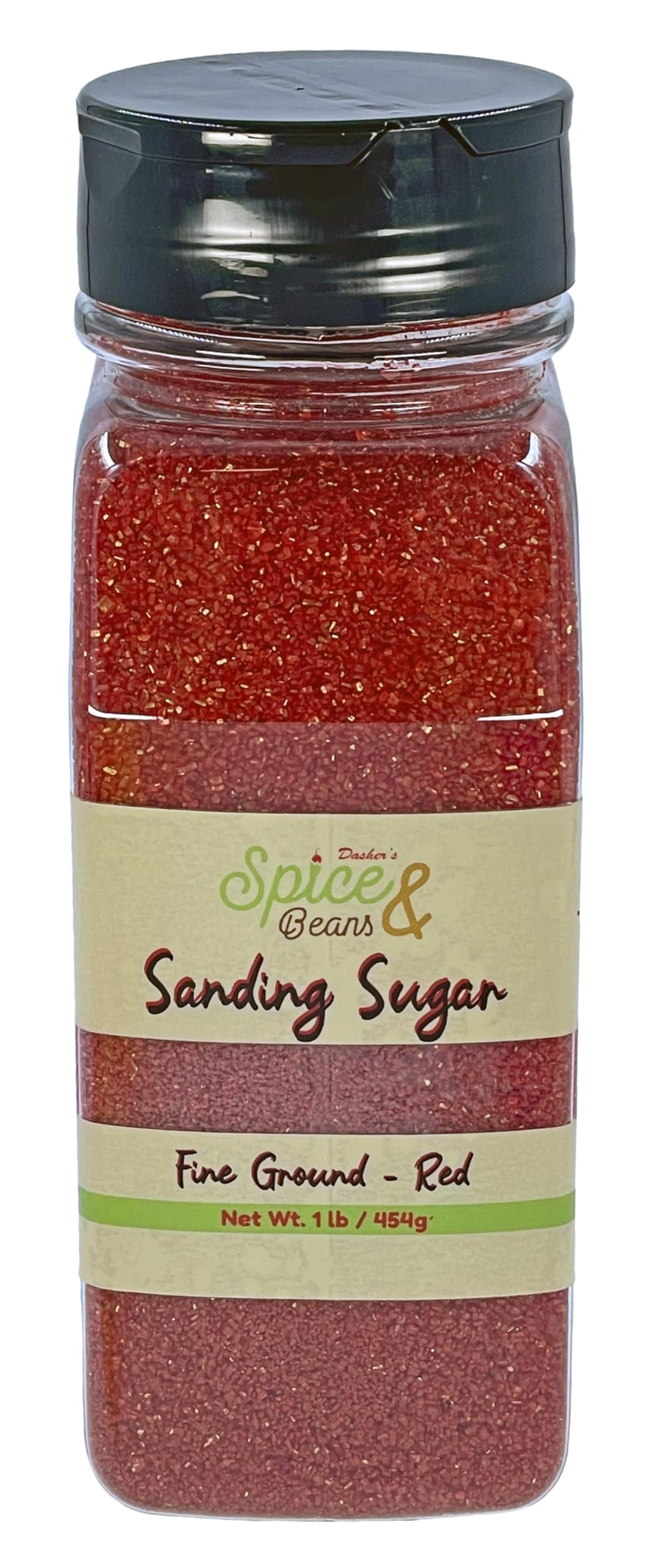 Dasher's Spice & Beans Sanding Sugar | 1 lb Container | Made in USA |