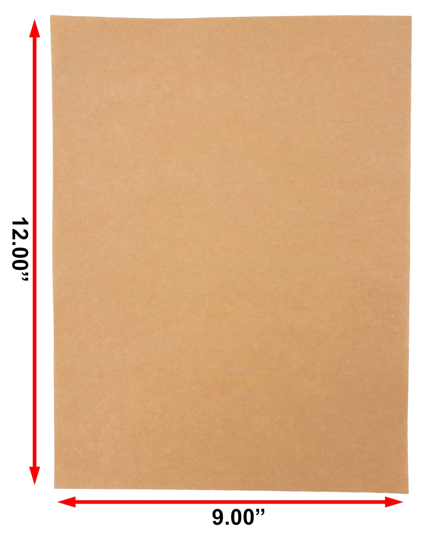 Bits N Things 9" x 12" Steak Paper Sheets | Butcher Paper | Wax Coated | Made in America | Pack of 500 (Lite Peach)