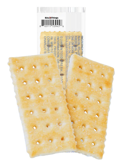 Wafer Crackers | Two Crackers per Pouch | Soup & Salad | Kosher & Made In America | Bits N Things | Pack of 50