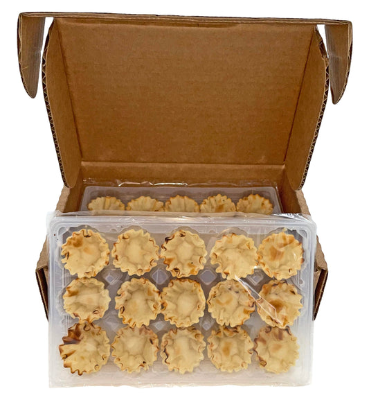 Bits N Things Mini Phyllo (Fillo) Shells | Fully Baked | Vegan & Kosher |15 Per Box (3 Boxes)