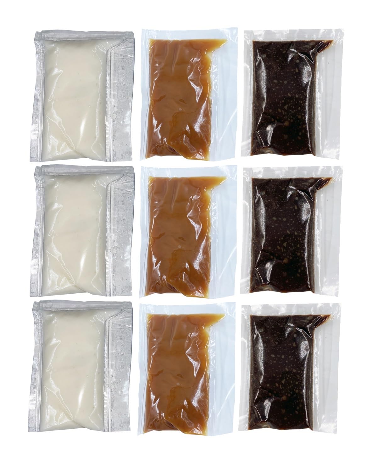 Bits N Things Icing Combo 2 oz. Packets | Chocolate, Vanilla, & Caramel | Gluten-Free & Kosher | Made in America | Dessert Topping & Decoration | 18 Count (6 Each)
