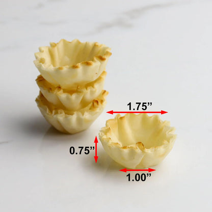 Mini Phyllo Shells - 6/15ct Trays - Fillo Dough Shells | By Dasher's Spice & Beans | (90 ct Total)