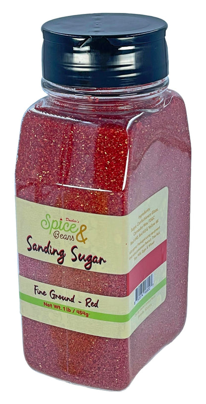 Dasher's Spice & Beans Sanding Sugar | 1 lb Container | Made in USA |