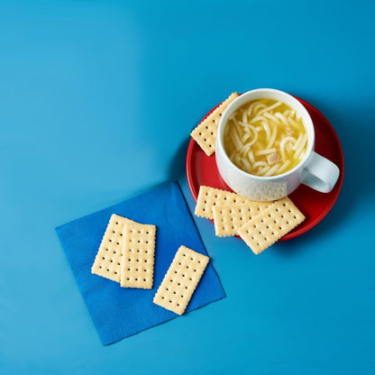 Wafer Crackers | Two Crackers per Pouch | Soup & Salad | Kosher & Made In America | Bits N Things | Pack of 50