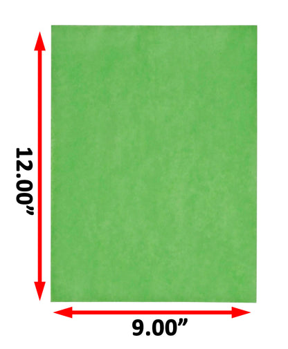 Bits N Things 9" x 12" Steak Paper Sheets | Butcher Paper | Wax Coated | Made in America | Pack of 500 (Green)